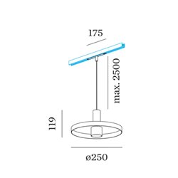 Wever & Ducré ODREY on STREX 1.2 LED Track lighting fixture