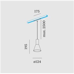 Wever & Ducré ODREY on STREX 1.4 LED Track lighting fixture