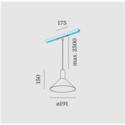 Wever & Ducré ODREY on STREX 1.6 LED Track lighting fixture