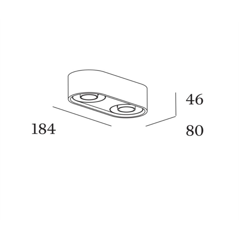 Wever & Ducré QITO surface 2.0 Plafondlamp