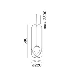 Wever & Ducré SOLLI COCOON 1.0 Suspension lamp