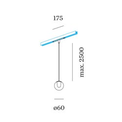 Wever & Ducré OPLIA on STREX 1.0 Track lighting fixture