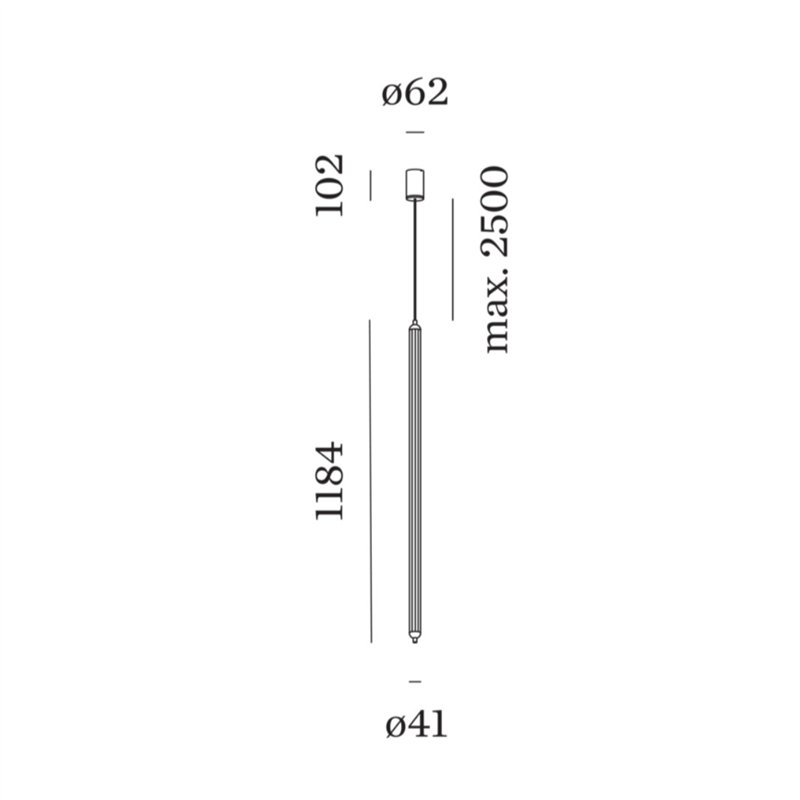 Wever & Ducré FLYRA vertical 1.2 Hanglamp