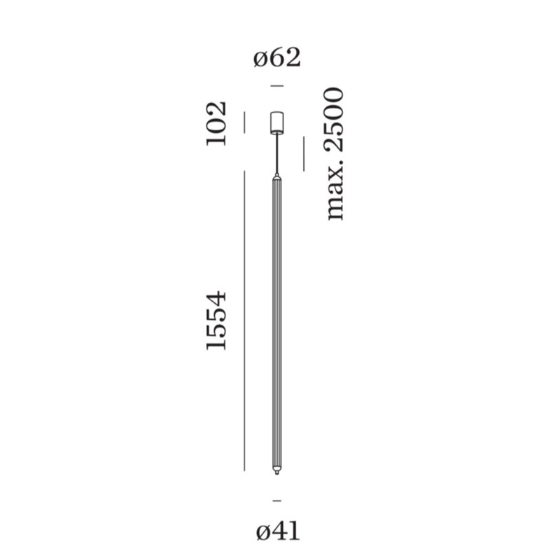 Wever & Ducré FLYRA vertical 1.3 Hanglamp