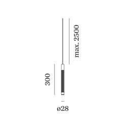 Wever & Ducré TRACE suspended 3.0 LED Suspension lamp