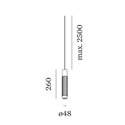 Wever & Ducré TRACE suspended 2.0 LED Hanglamp