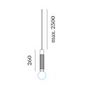 Wever & Ducré TRACE suspended 1.0 E27 Hanglamp