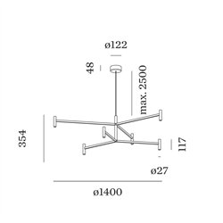 Wever & Ducré MATCH LUSTA 3.2 Suspension lamp