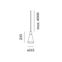 Wever & Ducré ODREY 1.5 LED Hanglamp