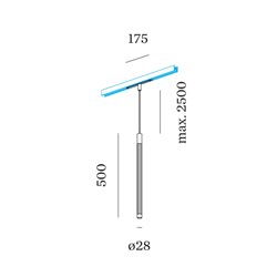 Wever & Ducré TRACE on STREX 5.0 Track lighting fixture