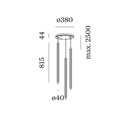 Wever & Ducré FLYRA vertical 3.1 Hanglamp