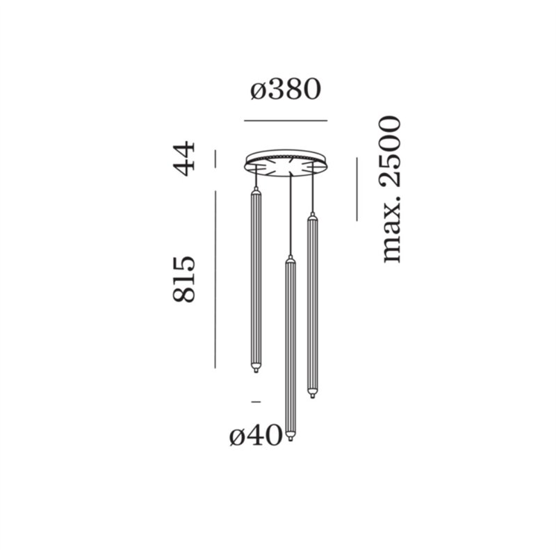 Wever & Ducré FLYRA vertical 3.1 Hanglamp
