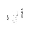 Wever & Ducré QUBBY CEILING SUSP 1.0 LED 2700-5000K Hanglamp