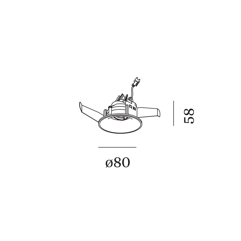 Wever & Ducré RONY ADJUST petit 1.0 blade springs Inbouwspot