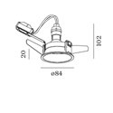 Wever & Ducré Deep 1.0 PAR16 bladveren Inbouwspot