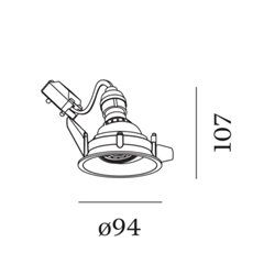 Wever & Ducré Deep Adjust 1.0 PAR16 blade springs Recessed spot
