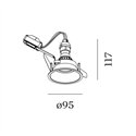 Wever & Ducré Deep IP44 1.0 PAR16 bladveren Inbouwspot
