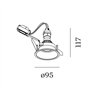 Wever & Ducré Deep IP44 1.0 PAR16 blade springs Recessed spot