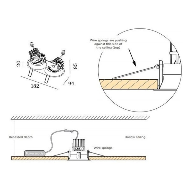 Wever & Ducré Deep Adjust 2.0 PAR16 Inbouwspot