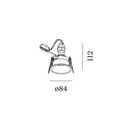Wever & Ducré Deeper 1.0 PAR16 wire springs Recessed spot