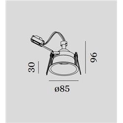 Wever & Ducré Deeper IP44 1.0 PAR16 Recessed spot