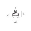 Wever & Ducré Deeper 1.0 LED springveren Inbouwspot