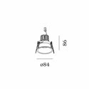 Wever & Ducré Deeper 1.0 LED bladveren Inbouwspot