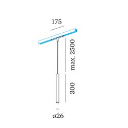 Wever & Ducré MATCH on STREX 3.0 Track lighting fixture