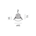 Wever & Ducré Deep IP65 1.0 LED springveren Inbouwspot