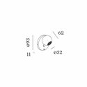 Wever & Ducré LECA snooze 1.0 Wandlamp