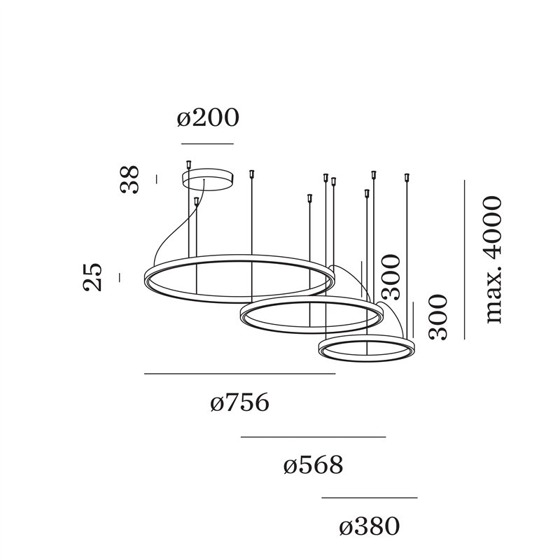 Wever & Ducré Kujo 3.2.1 Hanglamp