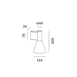 Wever & Ducré Odrey Wall 1.4 Wall lamp