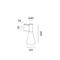 Wever & Ducré Odrey Wall 1.5 Wall lamp