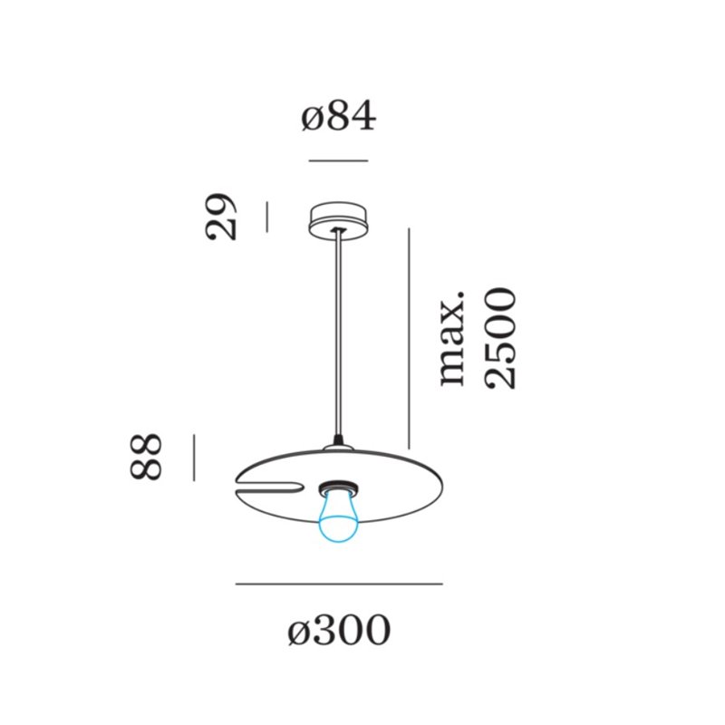Wever & Ducré Mirro Suspended 1.0 Hanglamp