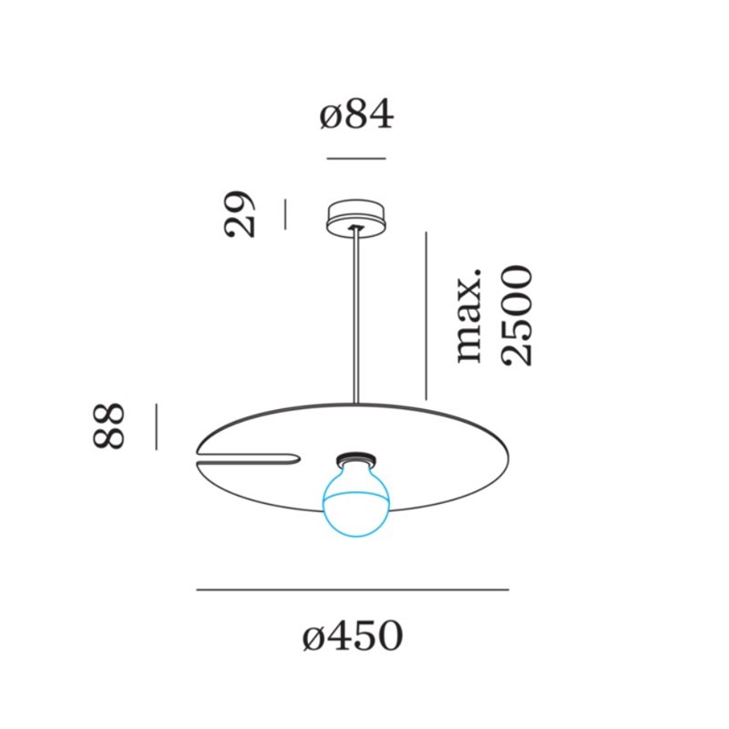 Wever & Ducré Mirro Suspended 2.0 Hanglamp