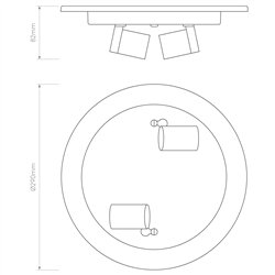 Astro Ceiling Base 290 | Ceiling lamp