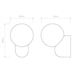 Astro Lyra Wall Single | Wall lamp