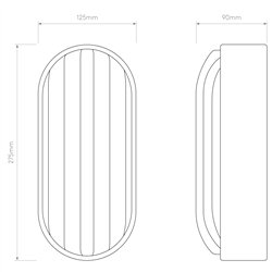 Astro Montreal Oval | Wall lamp
