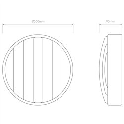 Astro Montreal Round 300 | Wall lamp
