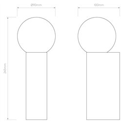 Astro Ortona Single | Wall lamp