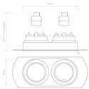 Astro Trimless Round Twin Adjustable | Inbouwspot