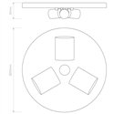 Astro 3-Way Plate | Plafondlamp