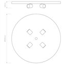 Astro 4-Way Plate | Plafondlamp