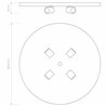 Astro 4-Way Plate | Ceiling lamp