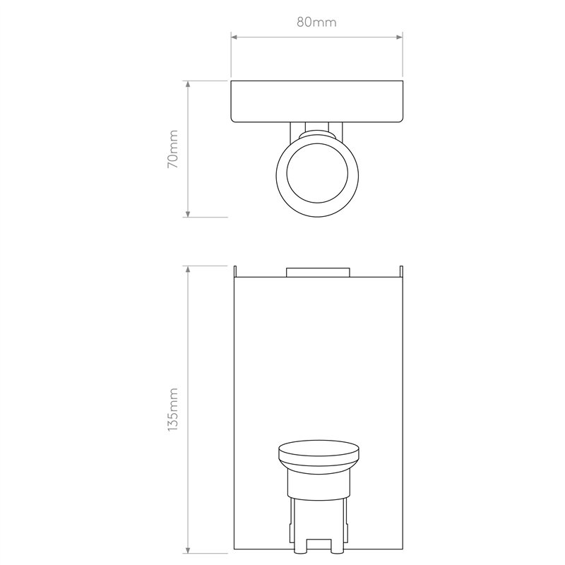 Astro Backplate 3 | Wandlamp