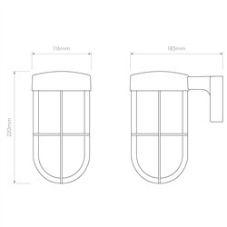 Astro Cabin Wall Frosted | Wall lamp