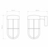 Astro Cabin Wall Frosted | Wall lamp