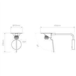 Astro Mitsu Swing Arm | Wall lamp