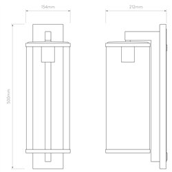Astro Pimlico 500 | Wall lamp