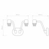 Astro Edward Twin | Wall lamp
